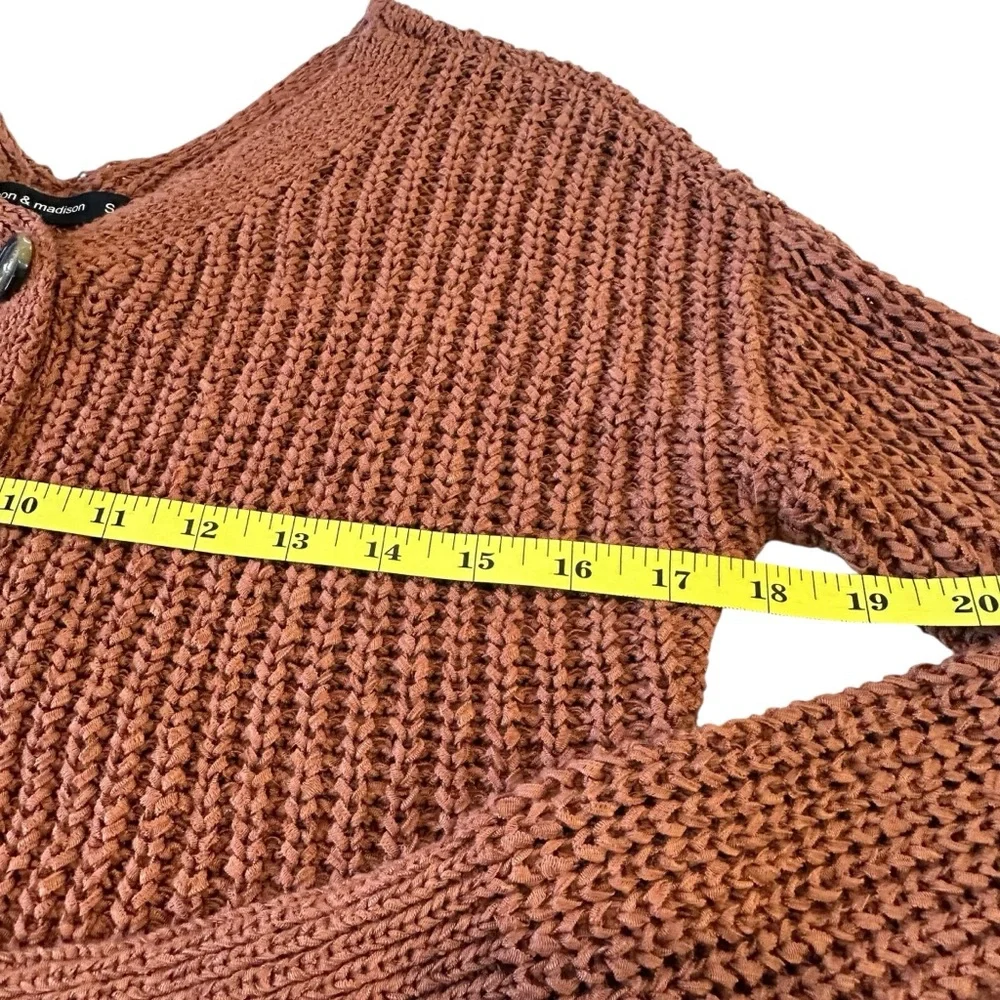 Moon & Madison Thick‎ Chunky Knit Fall Cardigan Sweater, S - Picture 9 of 11